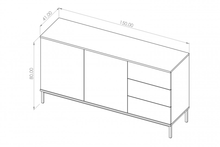 Kommode ERISTO Hickory für Ihre Wohnung | www.artigo.at